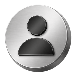 Decorative 3D silver user avatar icon displayed on the FAQ page